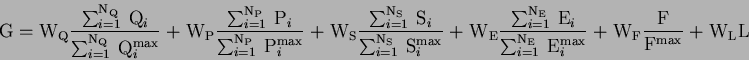 calculation of G